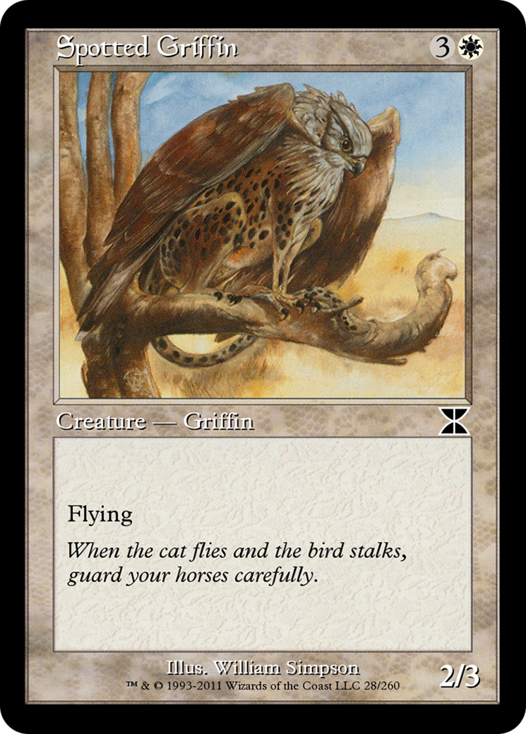 Spotted Griffin (ME4-028) - Masters Edition IV - Premium MTG Single from Wizards of the Coast - Just $0! Shop now at Game Crave Tournament Store