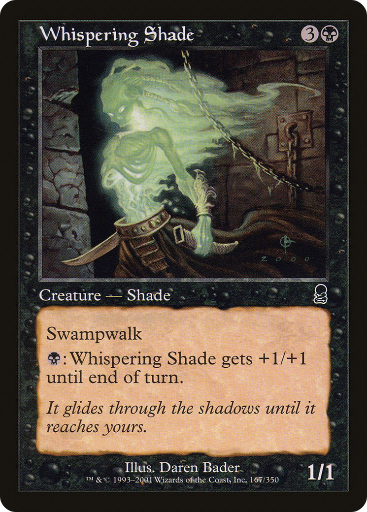 Whispering Shade (ODY-167) - Odyssey - Premium MTG Single from Wizards of the Coast - Just $0.25! Shop now at Game Crave Tournament Store