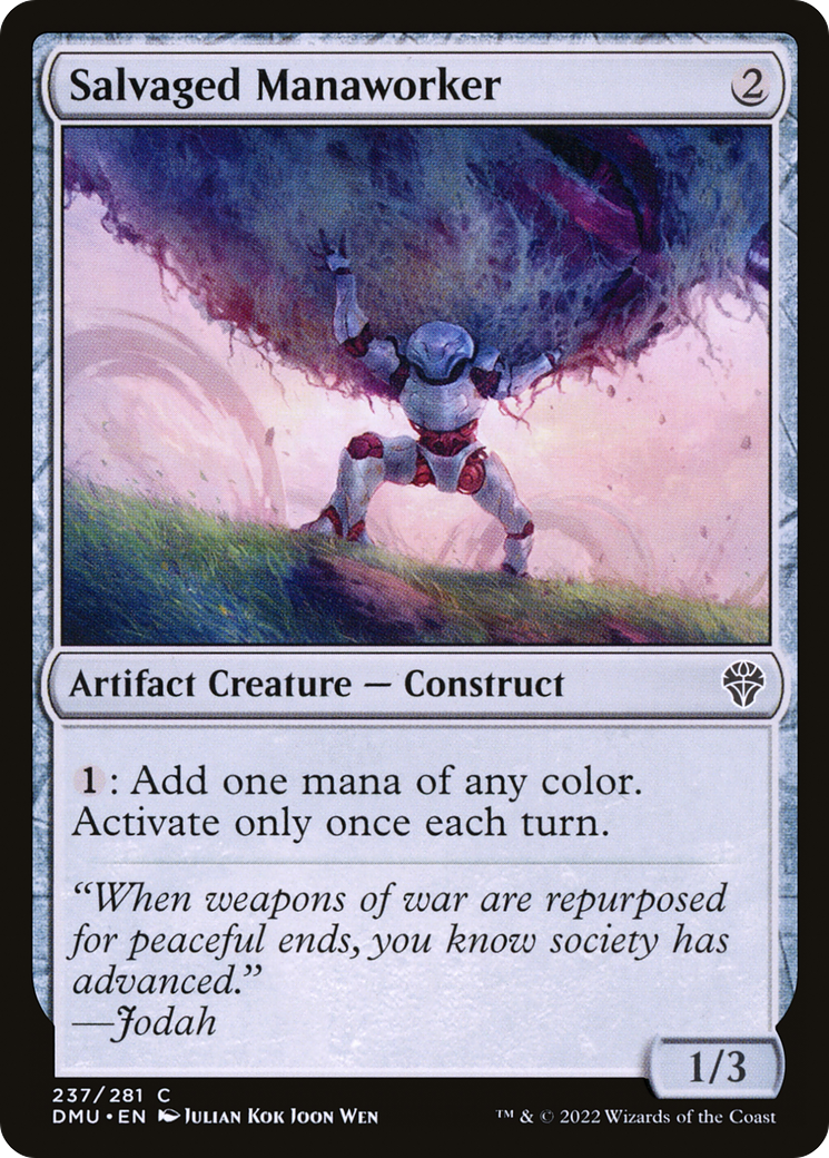 Salvaged Manaworker (DMU-237) - Dominaria United Foil - Premium MTG Single from Wizards of the Coast - Just $0.25! Shop now at Game Crave Tournament Store