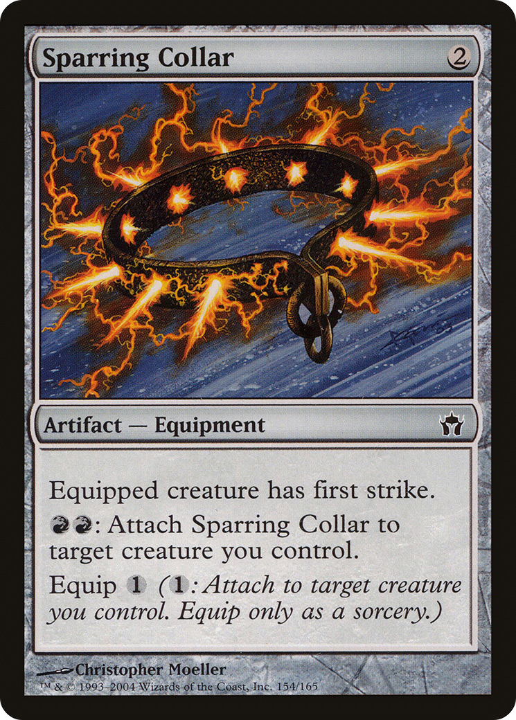 Sparring Collar (5DN-154) - Fifth Dawn - Premium MTG Single from Wizards of the Coast - Just $0.25! Shop now at Game Crave Tournament Store