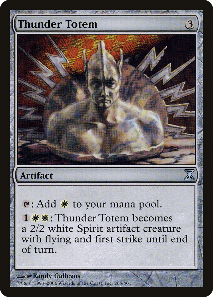 Thunder Totem (TSP-265) - Time Spiral Foil - Premium MTG Single from Wizards of the Coast - Just $0.45! Shop now at Game Crave Tournament Store