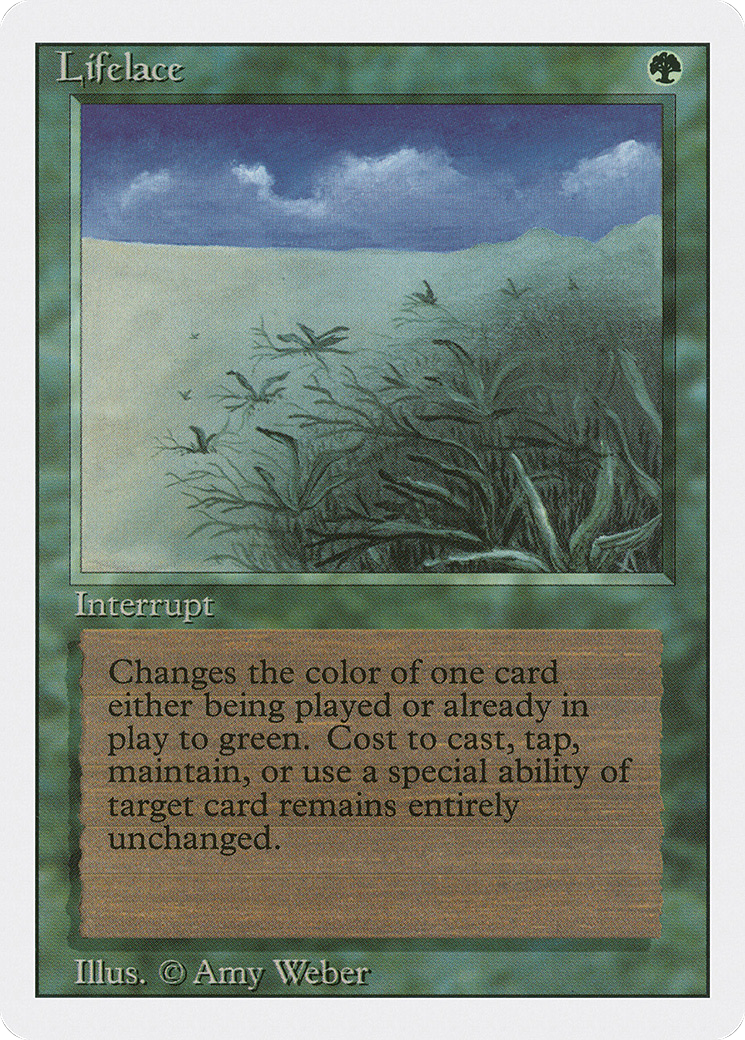 Lifelace (3ED-208) - Revised Edition - Premium MTG Single from Wizards of the Coast - Just $0.34! Shop now at Game Crave Tournament Store