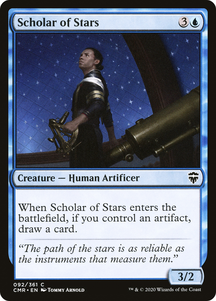 Scholar of Stars (CMR-092) - Commander Legends Foil - Premium MTG Single from Wizards of the Coast - Just $0.25! Shop now at Game Crave Tournament Store