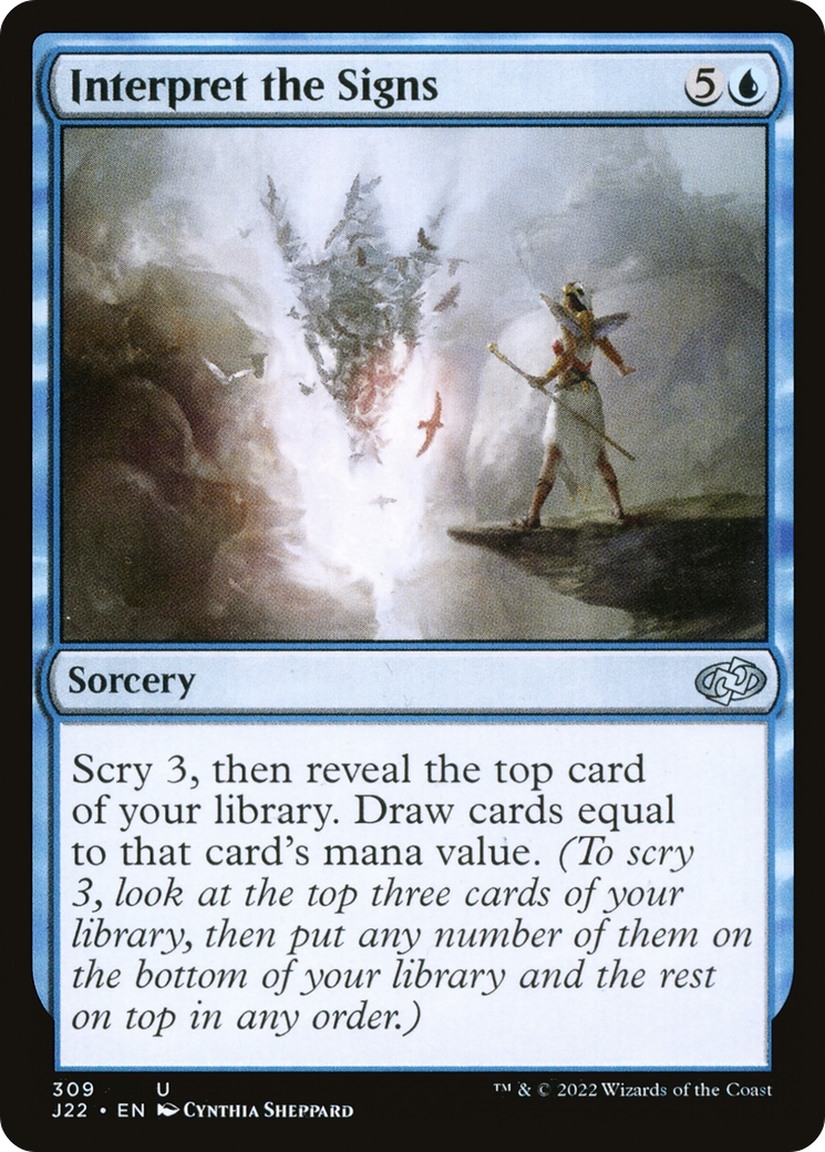 Interpret the Signs (J22-309) - Jumpstart 2022 - Premium MTG Single from Wizards of the Coast - Just $0.08! Shop now at Game Crave Tournament Store