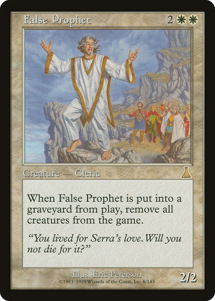 False Prophet (UDS-006) - Urza's Destiny Foil - Premium MTG Single from Wizards of the Coast - Just $18.41! Shop now at Game Crave Tournament Store