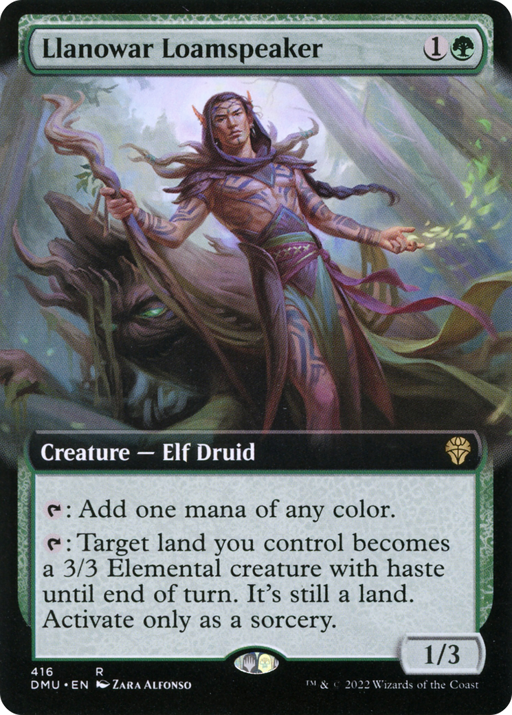 Llanowar Loamspeaker (DMU-416) - Dominaria United: (Extended Art) Foil - Premium MTG Single from Wizards of the Coast - Just $0.25! Shop now at Game Crave Tournament Store