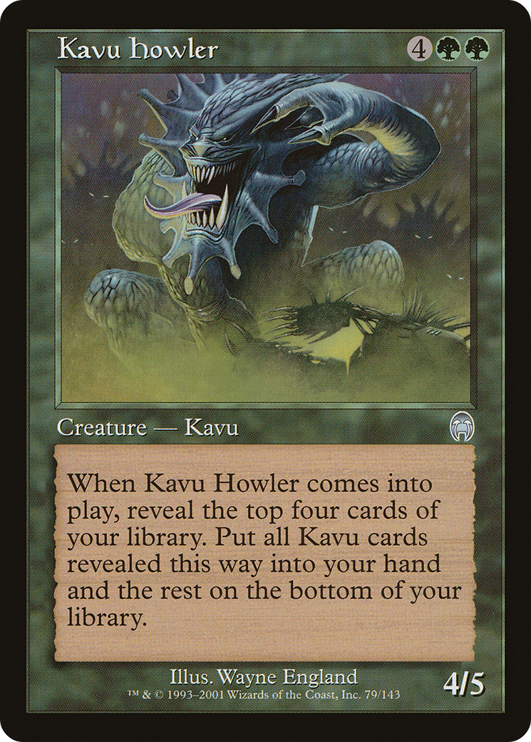 Kavu Howler (APC-079) - Apocalypse Foil - Premium MTG Single from Wizards of the Coast - Just $0.49! Shop now at Game Crave Tournament Store