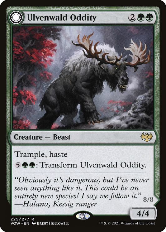 Ulvenwald Oddity // Ulvenwald Behemoth (VOW-225) - Innistrad: Crimson Vow: (Double Faced Transform) - Premium MTG Single from Wizards of the Coast - Just $0.26! Shop now at Game Crave Tournament Store