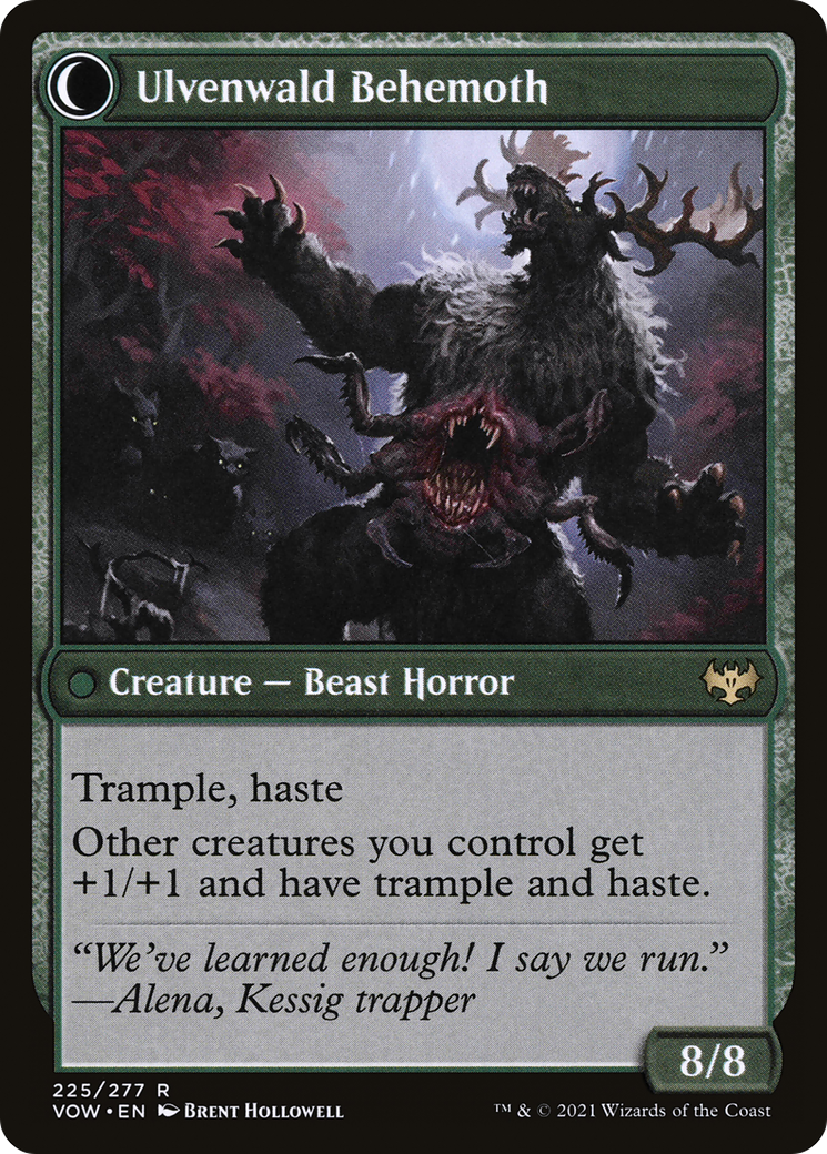 Ulvenwald Oddity // Ulvenwald Behemoth (VOW-225) - Innistrad: Crimson Vow: (Double Faced Transform) Foil - Premium MTG Single from Wizards of the Coast - Just $1.07! Shop now at Game Crave Tournament Store