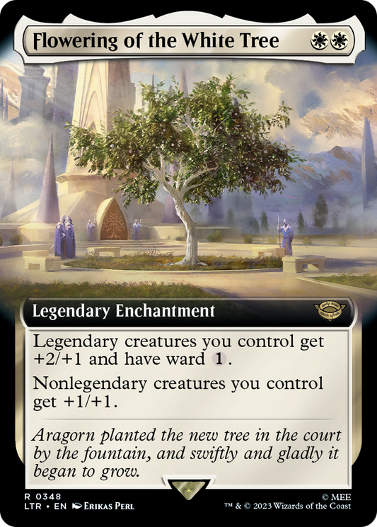 Flowering of the White Tree (LTR-348) - The Lord of the Rings: Tales of Middle-earth: (Extended Art) - Premium MTG Single from Wizards of the Coast - Just $1.48! Shop now at Game Crave Tournament Store