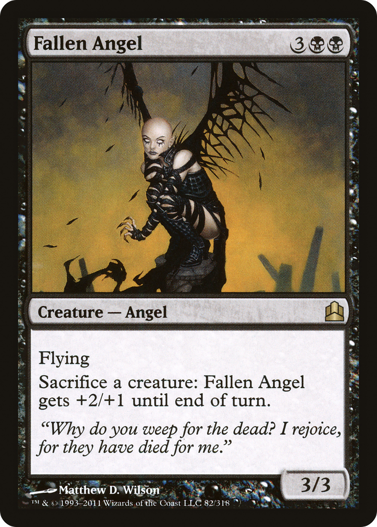 Fallen Angel (CMD-082) - Commander 2011 - Premium MTG Single from Wizards of the Coast - Just $0.08! Shop now at Game Crave Tournament Store