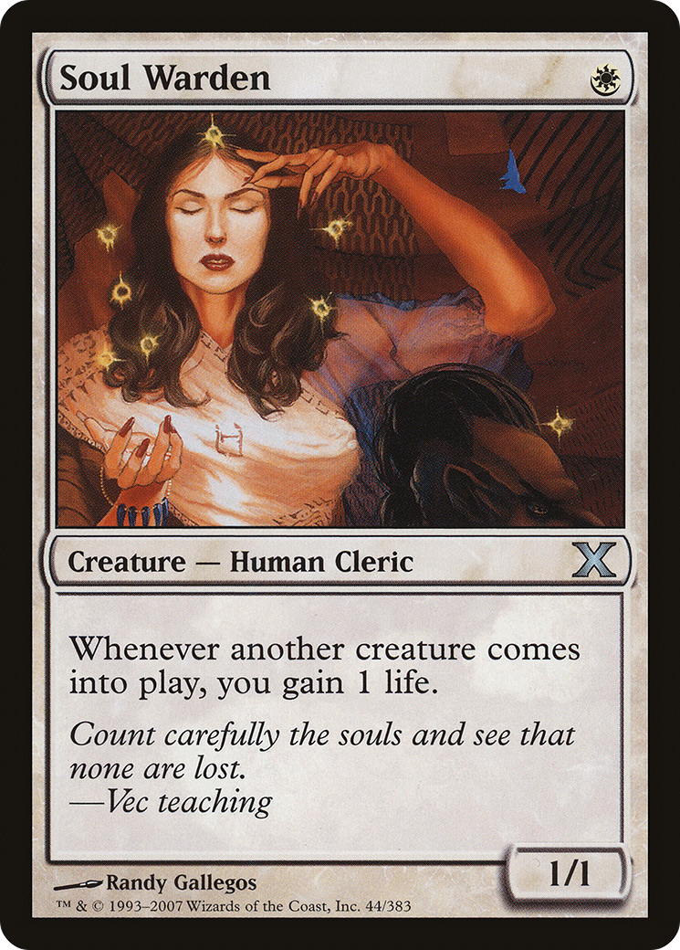 Soul Warden (10E-044) - Tenth Edition Foil - Premium MTG Single from Wizards of the Coast - Just $2.65! Shop now at Game Crave Tournament Store