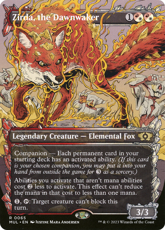 Zirda, the Dawnwaker (MUL-065) - Multiverse Legends: (Showcase) (Borderless) - Premium MTG Single from Wizards of the Coast - Just $0.16! Shop now at Game Crave Tournament Store