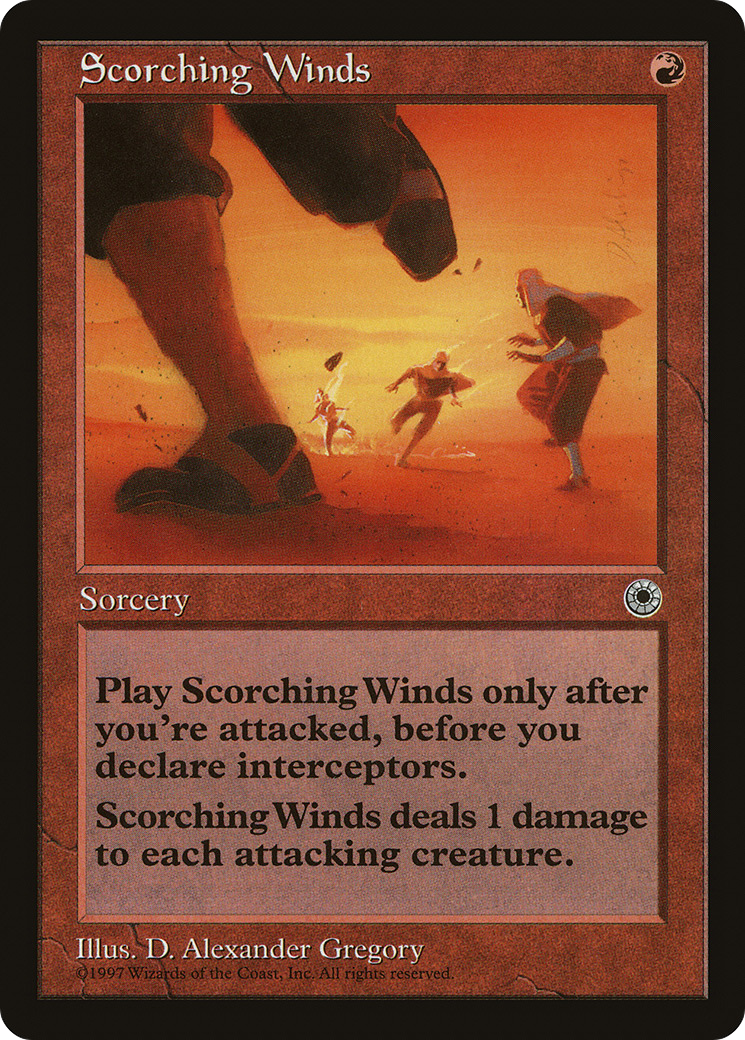 Scorching Winds (POR-149) - Portal - Premium MTG Single from Wizards of the Coast - Just $0.08! Shop now at Game Crave Tournament Store