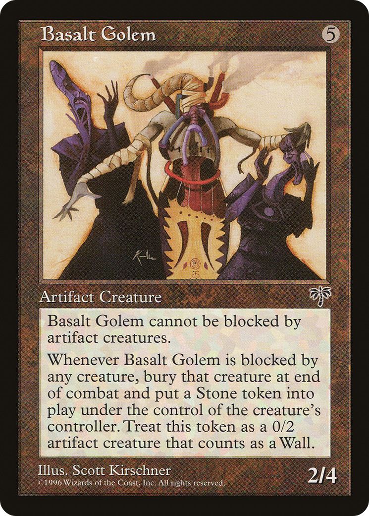 Basalt Golem (MIR-294) - Mirage - Premium MTG Single from Wizards of the Coast - Just $0.08! Shop now at Game Crave Tournament Store