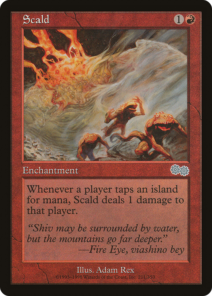 Scald (USG-211) - Urza's Saga - Premium MTG Single from Wizards of the Coast - Just $0.08! Shop now at Game Crave Tournament Store