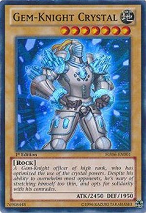 Gem-Knight Crystal (HA06-EN001) - Hidden Arsenal 6: Omega Xyz 1st Edition - Premium Yugioh Single from Konami - Just $0.29! Shop now at Game Crave Tournament Store