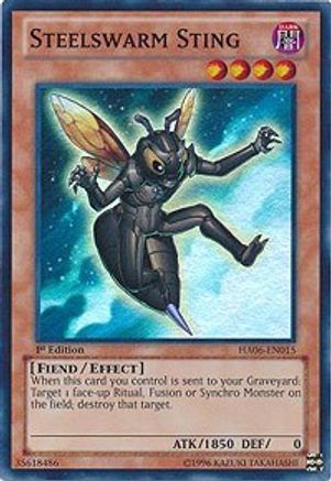 Steelswarm Sting (HA06-EN015) - Hidden Arsenal 6: Omega Xyz Unlimited - Premium Yugioh Single from Konami - Just $1.20! Shop now at Game Crave Tournament Store