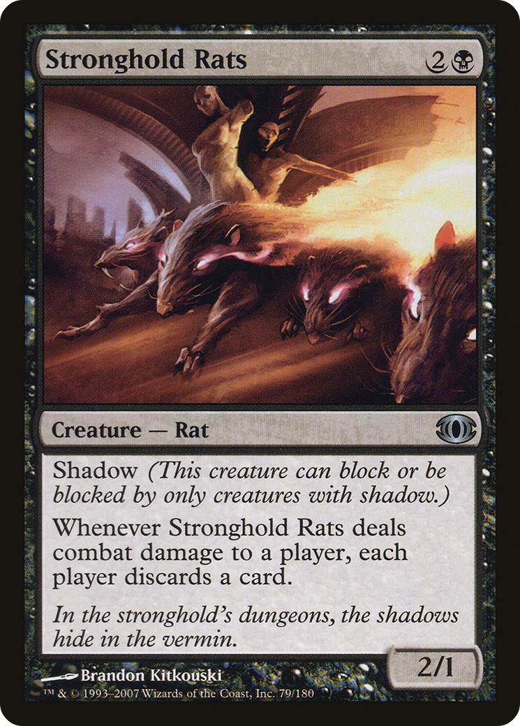 Stronghold Rats (FUT-079) - Future Sight - Premium MTG Single from Wizards of the Coast - Just $3.62! Shop now at Game Crave Tournament Store