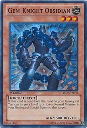 Gem-Knight Obsidian (HA06-EN031) - Hidden Arsenal 6: Omega Xyz 1st Edition - Premium Yugioh Single from Konami - Just $0.58! Shop now at Game Crave Tournament Store