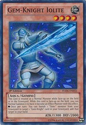 Gem-Knight Iolite (HA06-EN032) - Hidden Arsenal 6: Omega Xyz 1st Edition - Premium Yugioh Single from Konami - Just $0.26! Shop now at Game Crave Tournament Store
