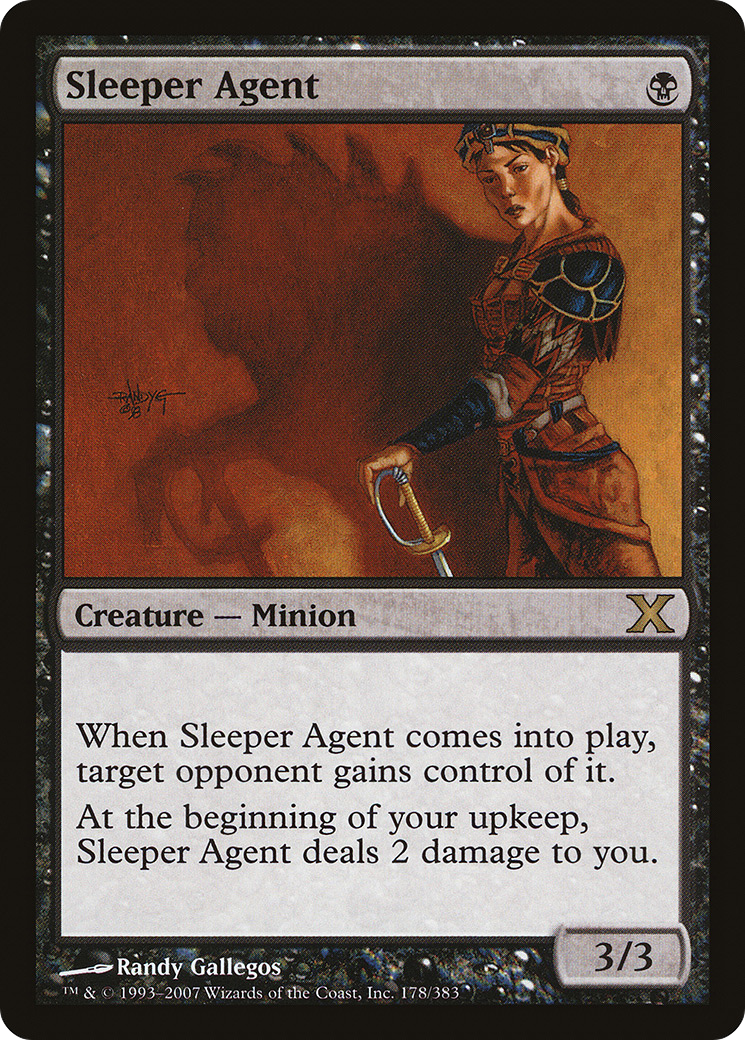 Sleeper Agent (10E-178) - Tenth Edition Foil - Premium MTG Single from Wizards of the Coast - Just $19.35! Shop now at Game Crave Tournament Store