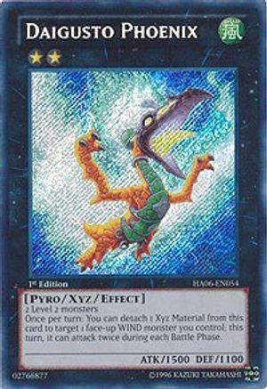 Daigusto Phoenix (HA06-EN054) - Hidden Arsenal 6: Omega Xyz Unlimited - Premium Yugioh Single from Konami - Just $5.30! Shop now at Game Crave Tournament Store