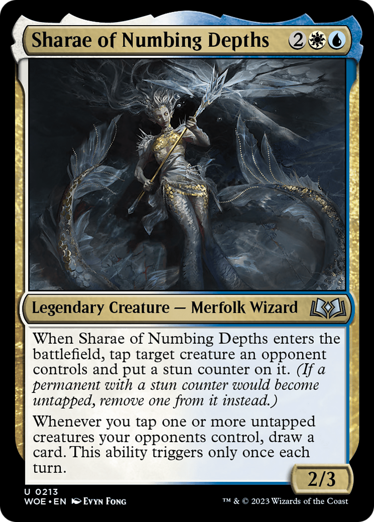 Sharae of Numbing Depths (WOE-213) - Wilds of Eldraine Foil - Premium MTG Single from Wizards of the Coast - Just $0.08! Shop now at Game Crave Tournament Store
