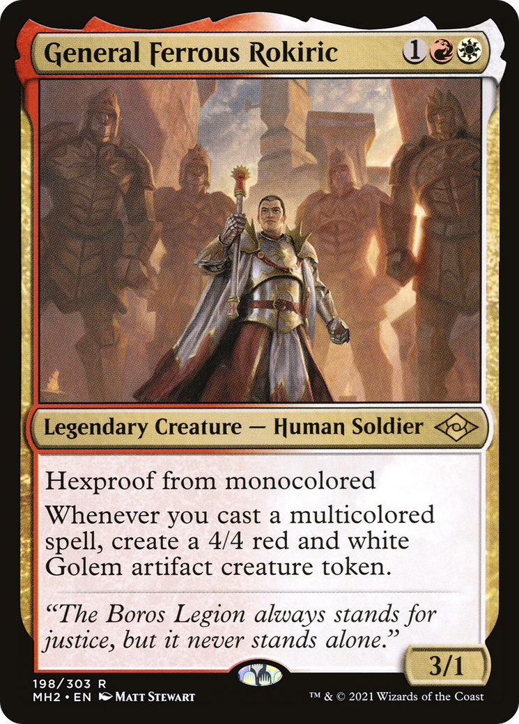 General Ferrous Rokiric (MH2-198) - Modern Horizons 2 - Premium MTG Single from Wizards of the Coast - Just $0.26! Shop now at Game Crave Tournament Store