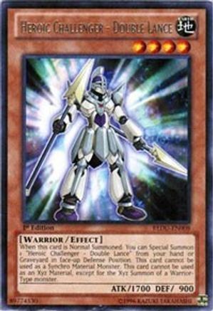 Heroic Challenger - Double Lance (REDU-EN008) - Return of the Duelist 1st Edition - Premium Yugioh Single from Konami - Just $0.32! Shop now at Game Crave Tournament Store