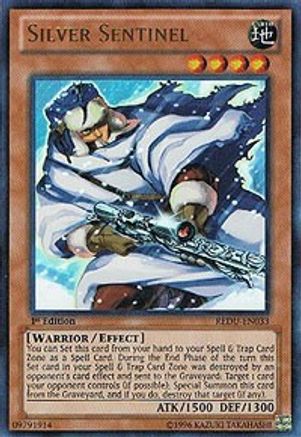 Silver Sentinel (REDU-EN033) - Return of the Duelist 1st Edition - Premium Yugioh Single from Konami - Just $0.26! Shop now at Game Crave Tournament Store