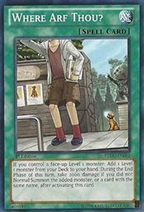Where Arf Thou? (REDU-EN062) - Return of the Duelist 1st Edition - Premium Yugioh Single from Konami - Just $0.27! Shop now at Game Crave Tournament Store