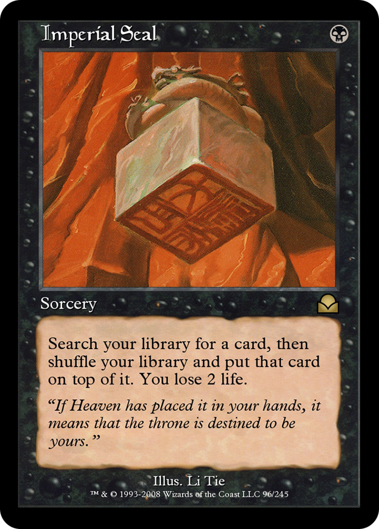 Imperial Seal (ME2-096) - Masters Edition II - Premium MTG Single from Wizards of the Coast - Just $0! Shop now at Game Crave Tournament Store