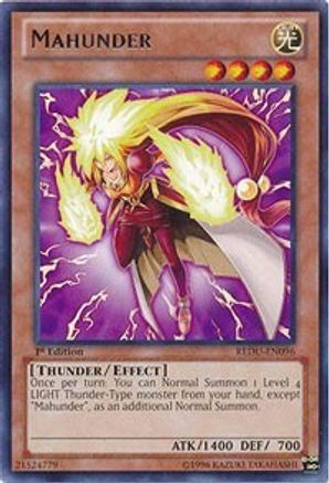 Mahunder (REDU-EN096) - Return of the Duelist 1st Edition - Premium Yugioh Single from Konami - Just $0.69! Shop now at Game Crave Tournament Store