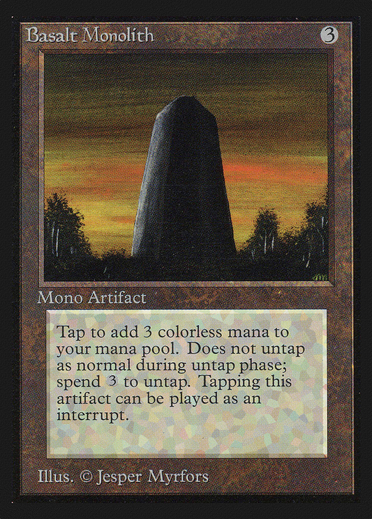 Basalt Monolith (CED-232) - Collectors' Edition - Premium MTG Single from Wizards of the Coast - Just $1.09! Shop now at Game Crave Tournament Store