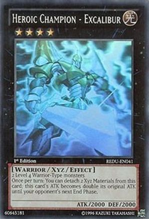 Heroic Champion - Excalibur (Ghost Rare) (REDU-EN041) - Return of the Duelist 1st Edition - Premium Yugioh Single from Konami - Just $20.99! Shop now at Game Crave Tournament Store