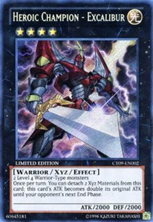 Heroic Champion - Excalibur (CT09-EN002) - 2012 Collectors Tin Limited - Premium Yugioh Single from Konami - Just $0.42! Shop now at Game Crave Tournament Store