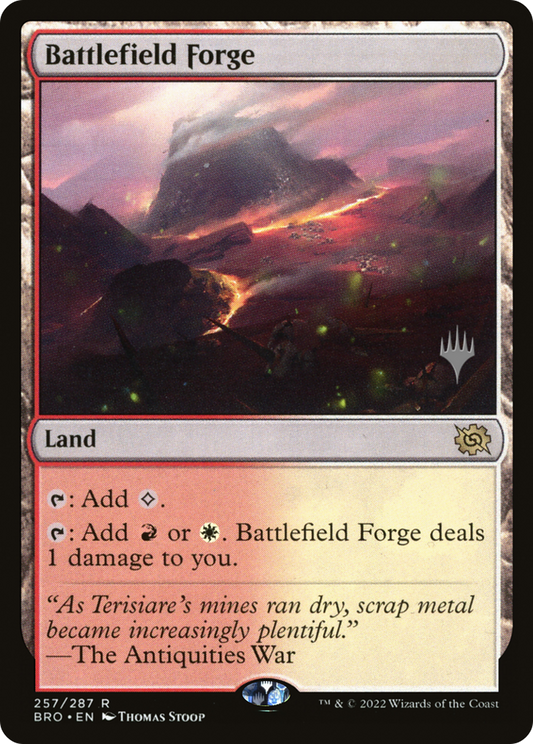 Battlefield Forge (PBRO-257P) - The Brothers' War Promos - Premium MTG Single from Wizards of the Coast - Just $0.96! Shop now at Game Crave Tournament Store