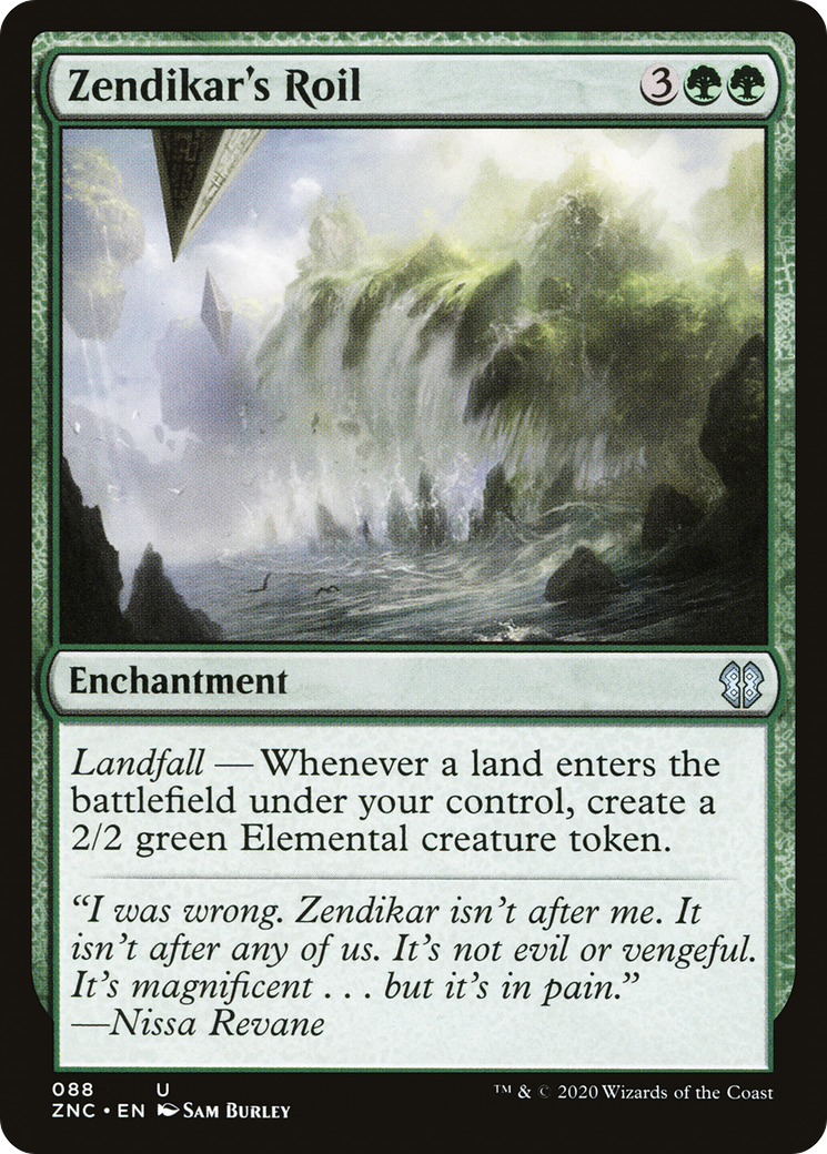 Zendikar's Roil (ZNC-088) - Zendikar Rising Commander - Premium MTG Single from Wizards of the Coast - Just $0.55! Shop now at Game Crave Tournament Store
