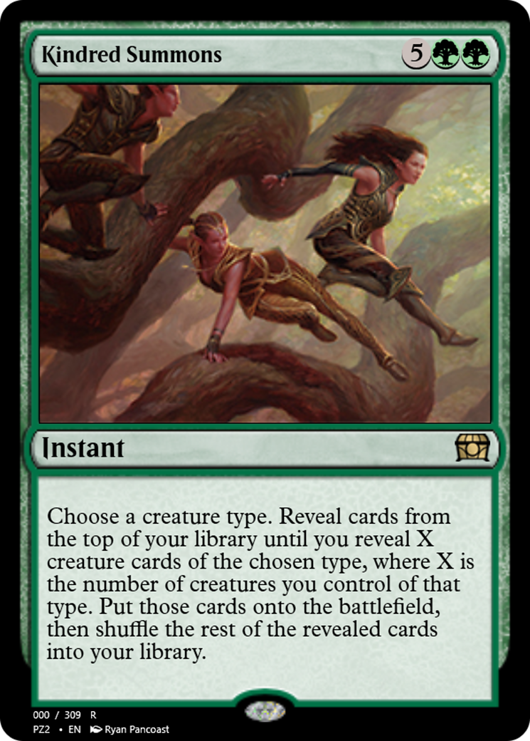 Kindred Summons (PZ2-65719) - Treasure Chest Foil - Premium MTG Single from Wizards of the Coast - Just $0! Shop now at Game Crave Tournament Store
