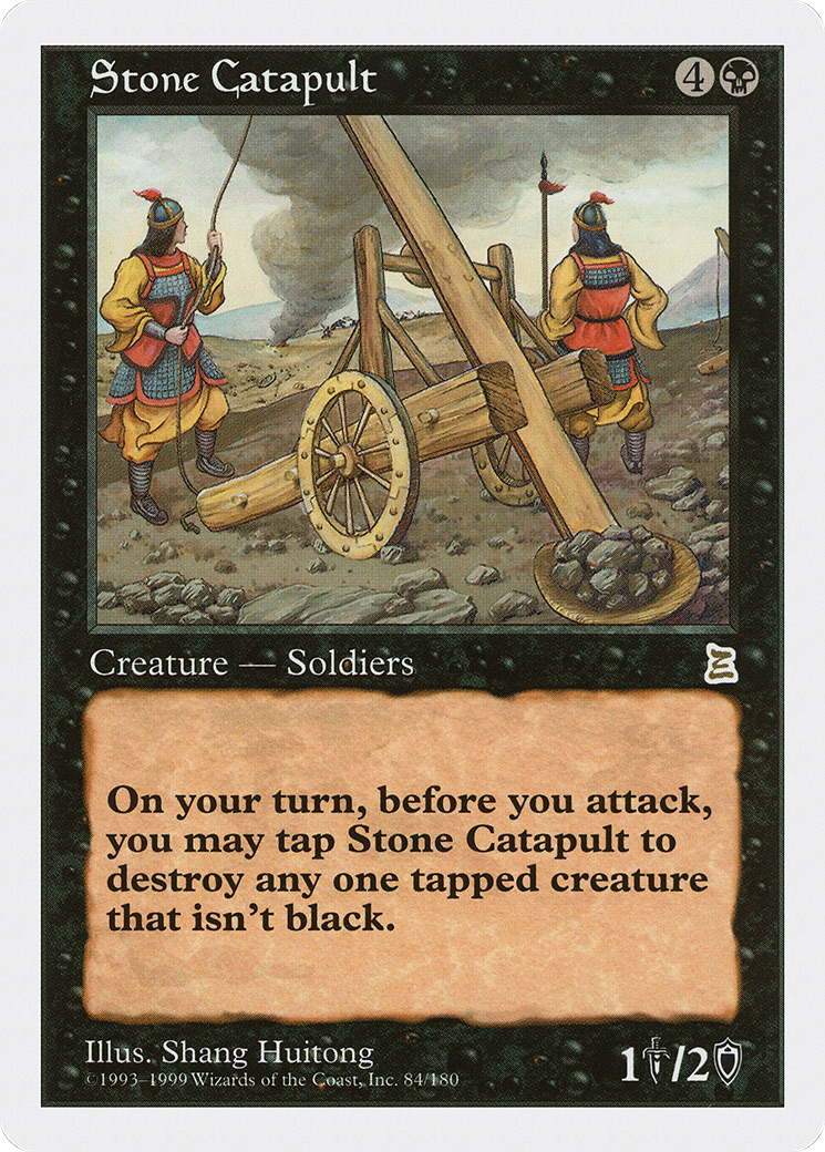 Stone Catapult (PTK-084) - Portal Three Kingdoms - Premium MTG Single from Wizards of the Coast - Just $27.46! Shop now at Game Crave Tournament Store