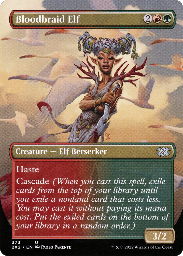 Bloodbraid Elf (2X2-373) - Double Masters 2022 (Borderless) - Premium MTG Single from Wizards of the Coast - Just $0.08! Shop now at Game Crave Tournament Store
