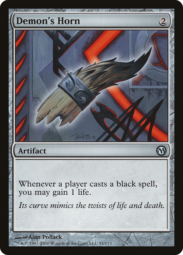 Demon's Horn (DPA-091) - Duels of the Planeswalkers - Premium MTG Single from Wizards of the Coast - Just $0.11! Shop now at Game Crave Tournament Store