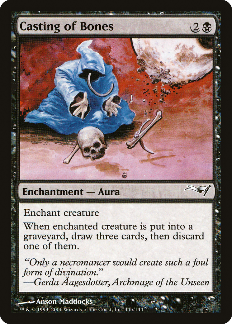 Casting of Bones (CST-44B) - Coldsnap Theme Decks - Premium MTG Single from Wizards of the Coast - Just $0.08! Shop now at Game Crave Tournament Store