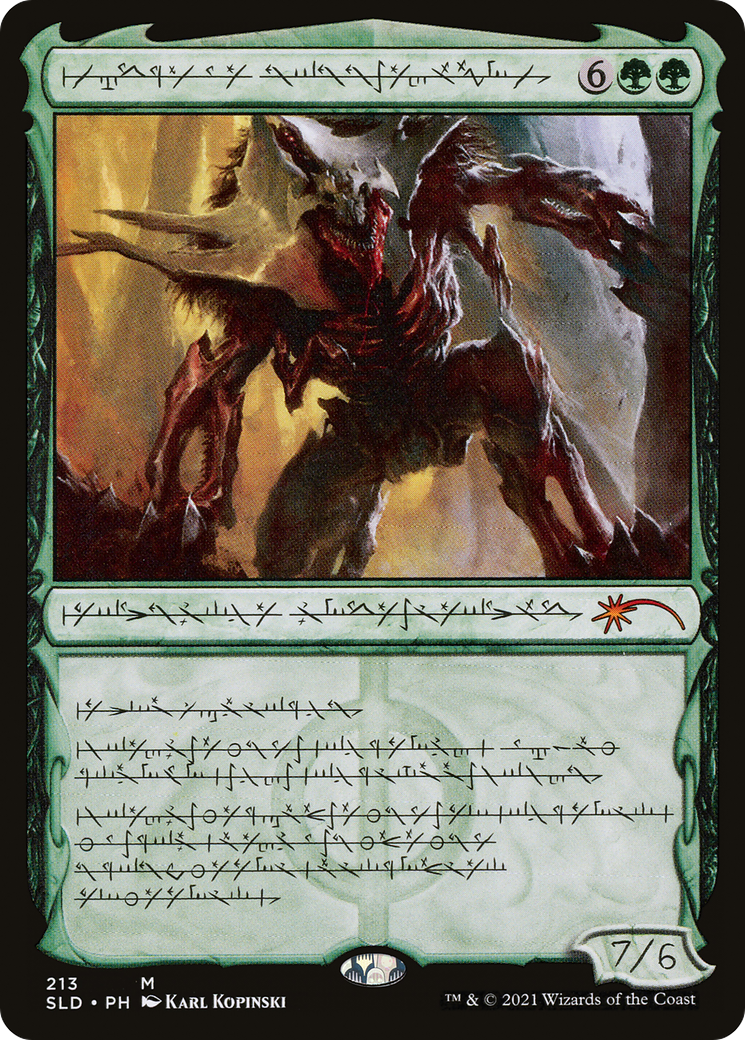 Vorinclex, Voice of Hunger (SLD-213) - Secret Lair Drop - Premium MTG Single from Wizards of the Coast - Just $1.08! Shop now at Game Crave Tournament Store
