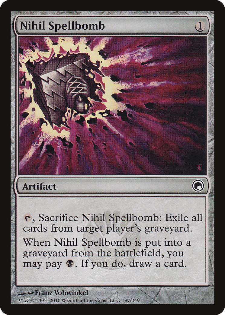 Nihil Spellbomb (SOM-187) - Scars of Mirrodin - Premium MTG Single from Wizards of the Coast - Just $0.26! Shop now at Game Crave Tournament Store