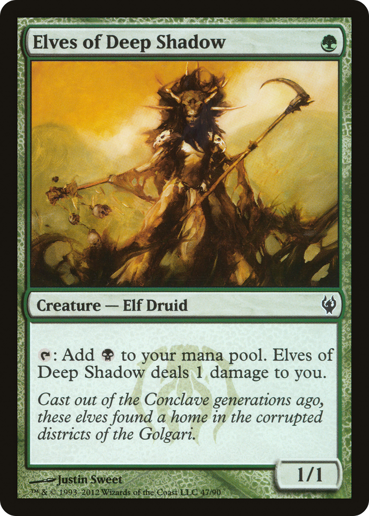 Elves of Deep Shadow (DDJ-047) - Duel Decks: Izzet vs. Golgari - Premium MTG Single from Wizards of the Coast - Just $0.36! Shop now at Game Crave Tournament Store