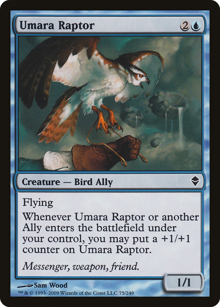Umara Raptor (ZEN-075) - Zendikar - Premium MTG Single from Wizards of the Coast - Just $0.08! Shop now at Game Crave Tournament Store