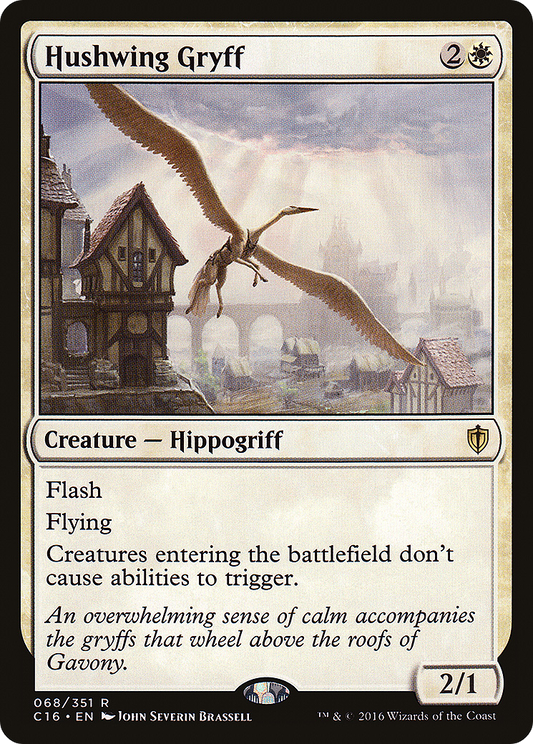 Hushwing Gryff (C16-068) - Commander 2016 - Premium MTG Single from Wizards of the Coast - Just $0.12! Shop now at Game Crave Tournament Store