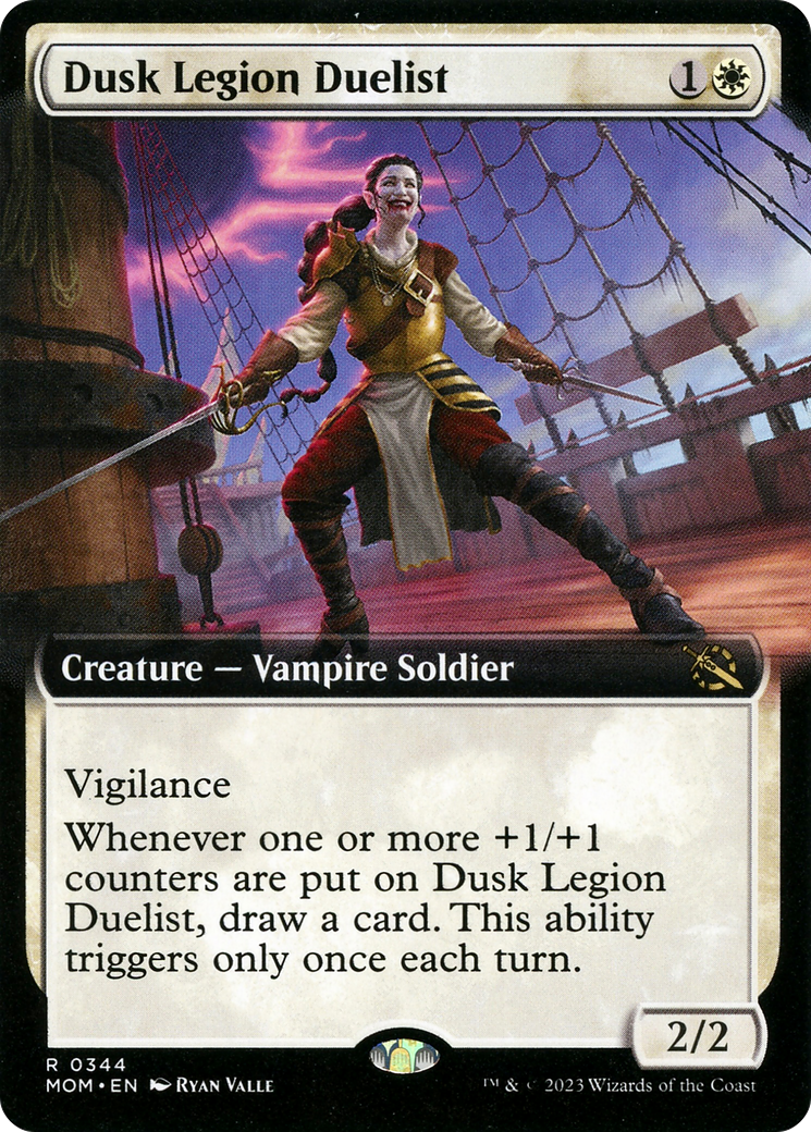 Dusk Legion Duelist (MOM-344) - March of the Machine: (Extended Art) - Premium MTG Single from Wizards of the Coast - Just $1.37! Shop now at Game Crave Tournament Store